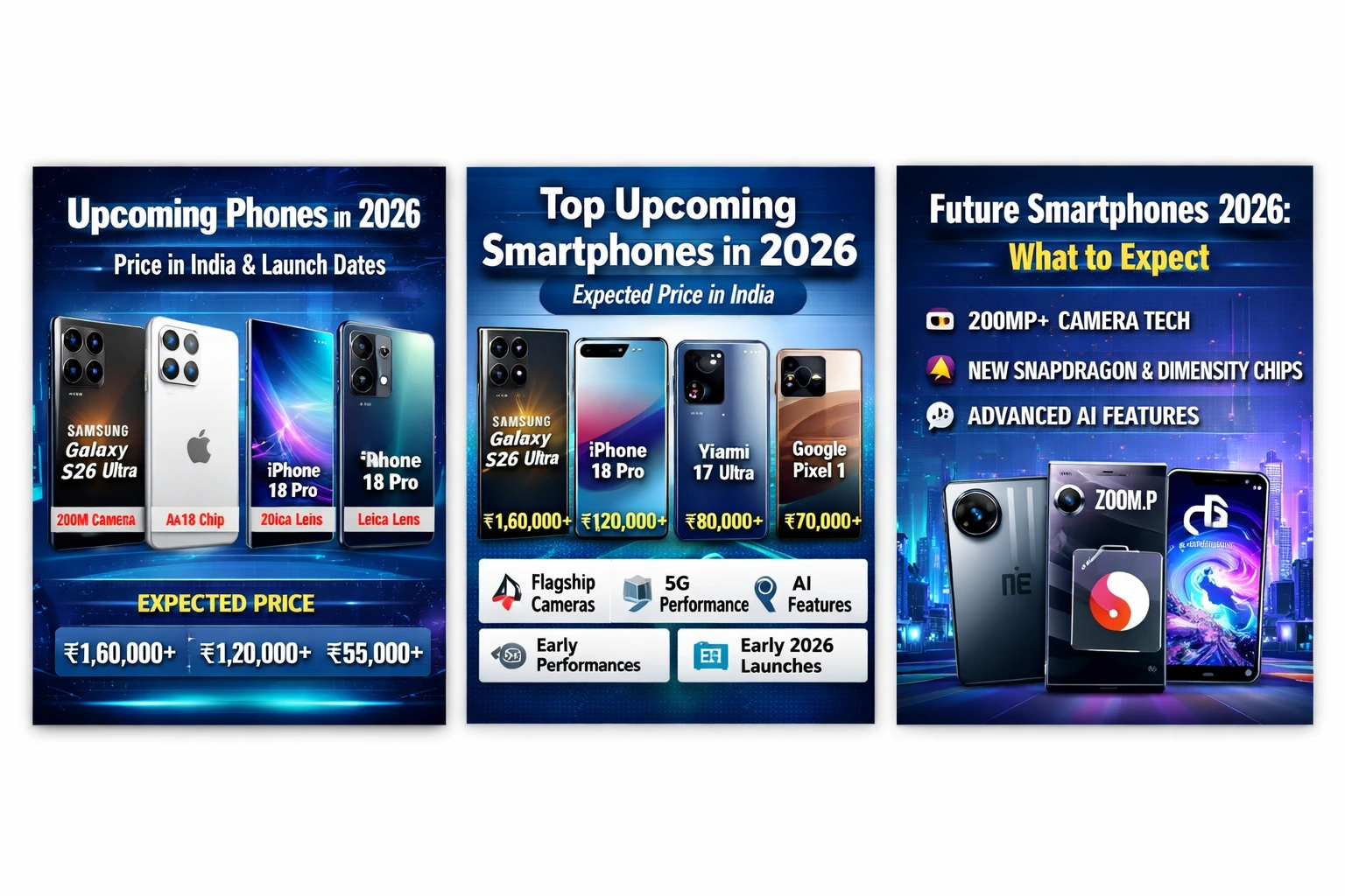 Upcoming Phones in 2026 Price in India – Expected Launch & Features