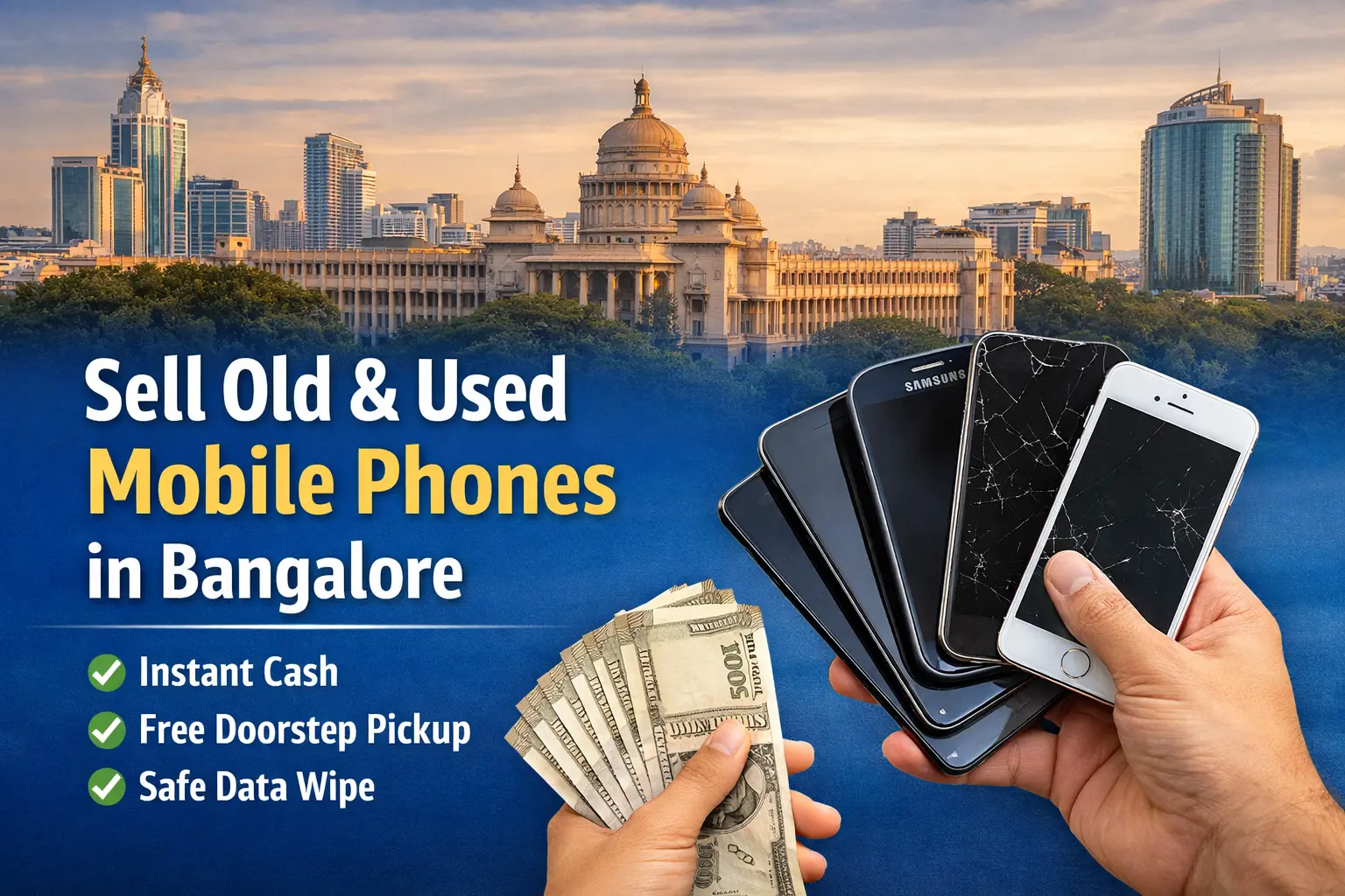Sell Old & Used Mobile Phones in Bangalore | Instant Cash Pickup